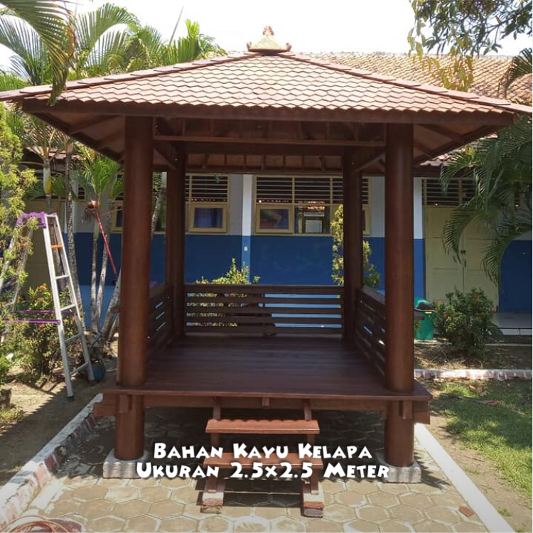 Gazebo Taman Minimalis Malang ☎ 0852-2748-6411