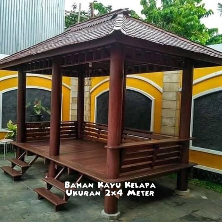 Jual Gazebo Taman Minimalis Purwakarta ☎ 0852-2748-6411